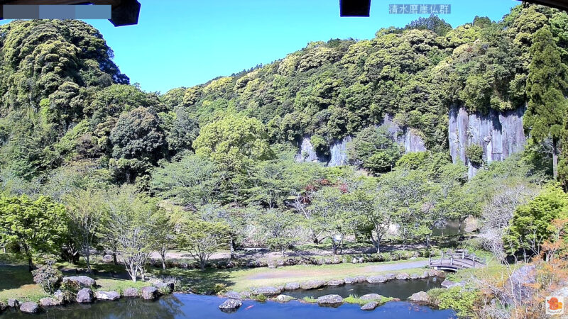 岩屋公園清水磨崖仏群ライブカメラ(鹿児島県南九州市川辺町清水)