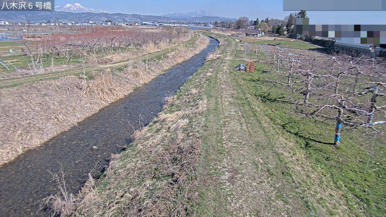 八木沢川八木沢6号橋右岸ライブカメラ(長野県須坂市小河原町)