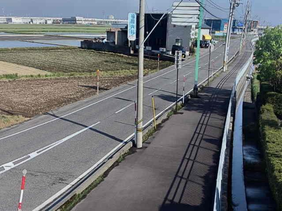 福井県道9号芦原丸岡線一本田福所ライブカメラ(福井県坂井市丸岡町一本田福所)