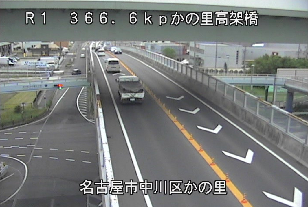 国道1号かの里高架橋ライブカメラ(愛知県名古屋市中川区かの里)