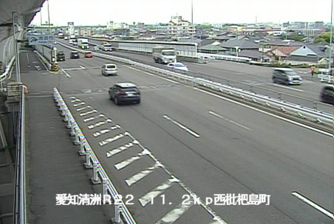 国道22号新名西橋右岸ライブカメラ(愛知県清須市西枇杷島町)