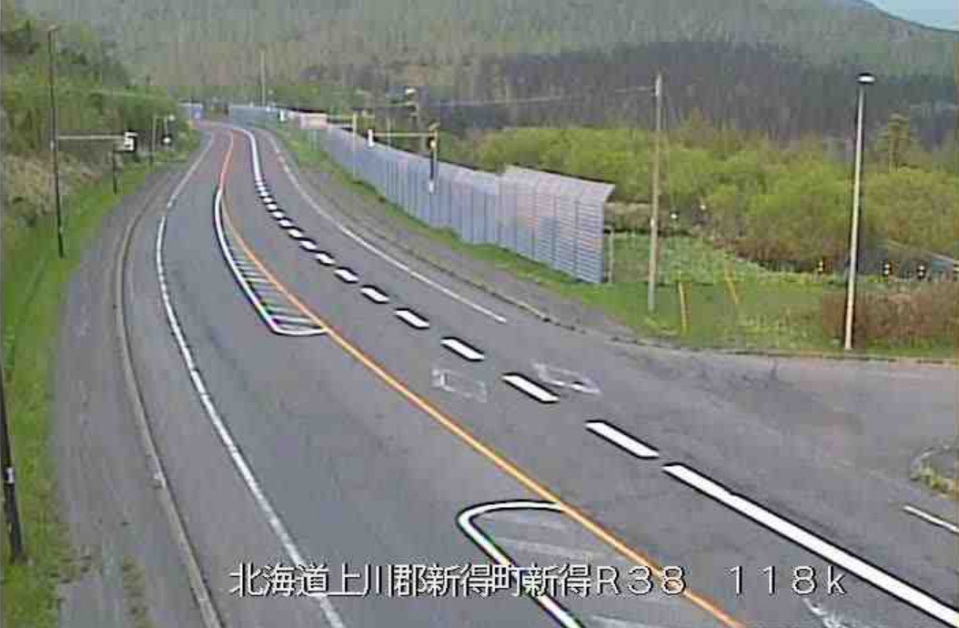 国道38号狩勝峠ライブカメラ(北海道新得町新得)