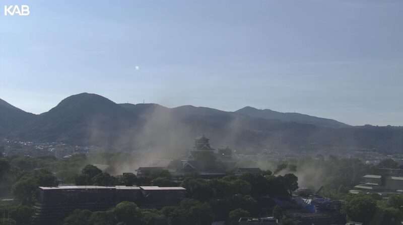 2026年7月28日16時27分 震度7 M7.1地震発生時の熊本城
