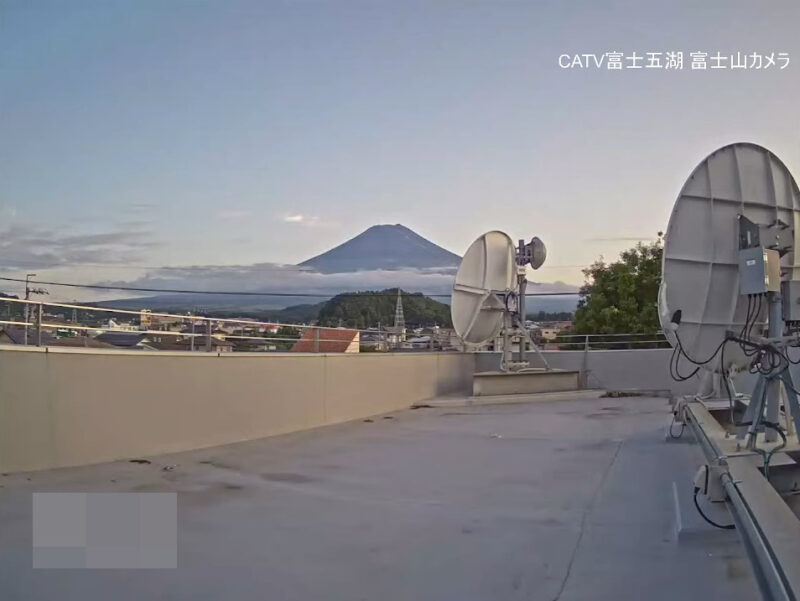 CATV富士五湖富士山ライブカメラ(山梨県富士吉田市中曽根)