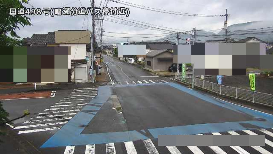 国道498号鳴瀬分道バス停付近ライブカメラ(佐賀県武雄市朝日町甘久)