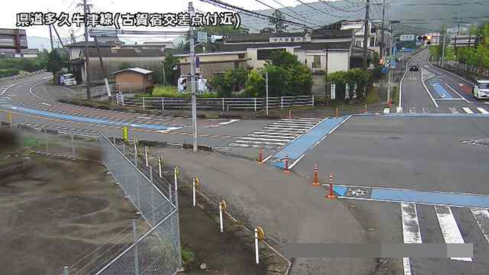 佐賀県道332号多久牛津線古賀宿交差点付近ライブカメラ(佐賀県多久市東多久町別府)