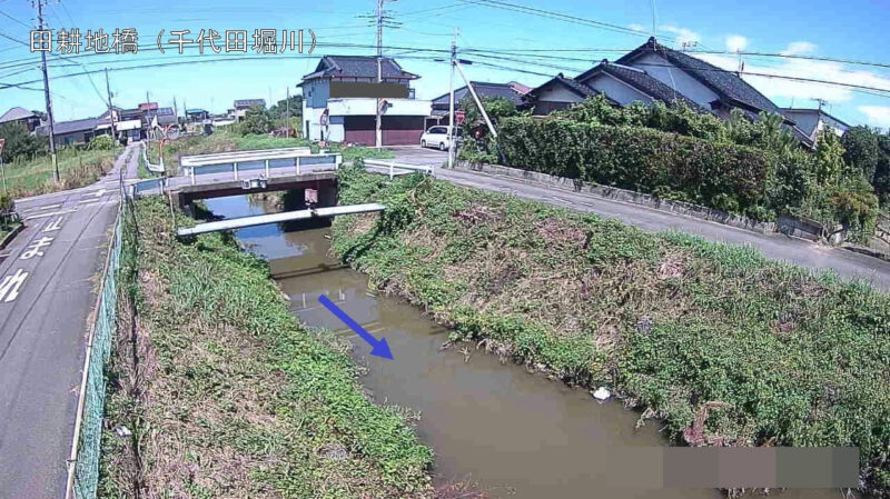 千代田堀川田耕地橋ライブカメラ(茨城県常総市中妻町)