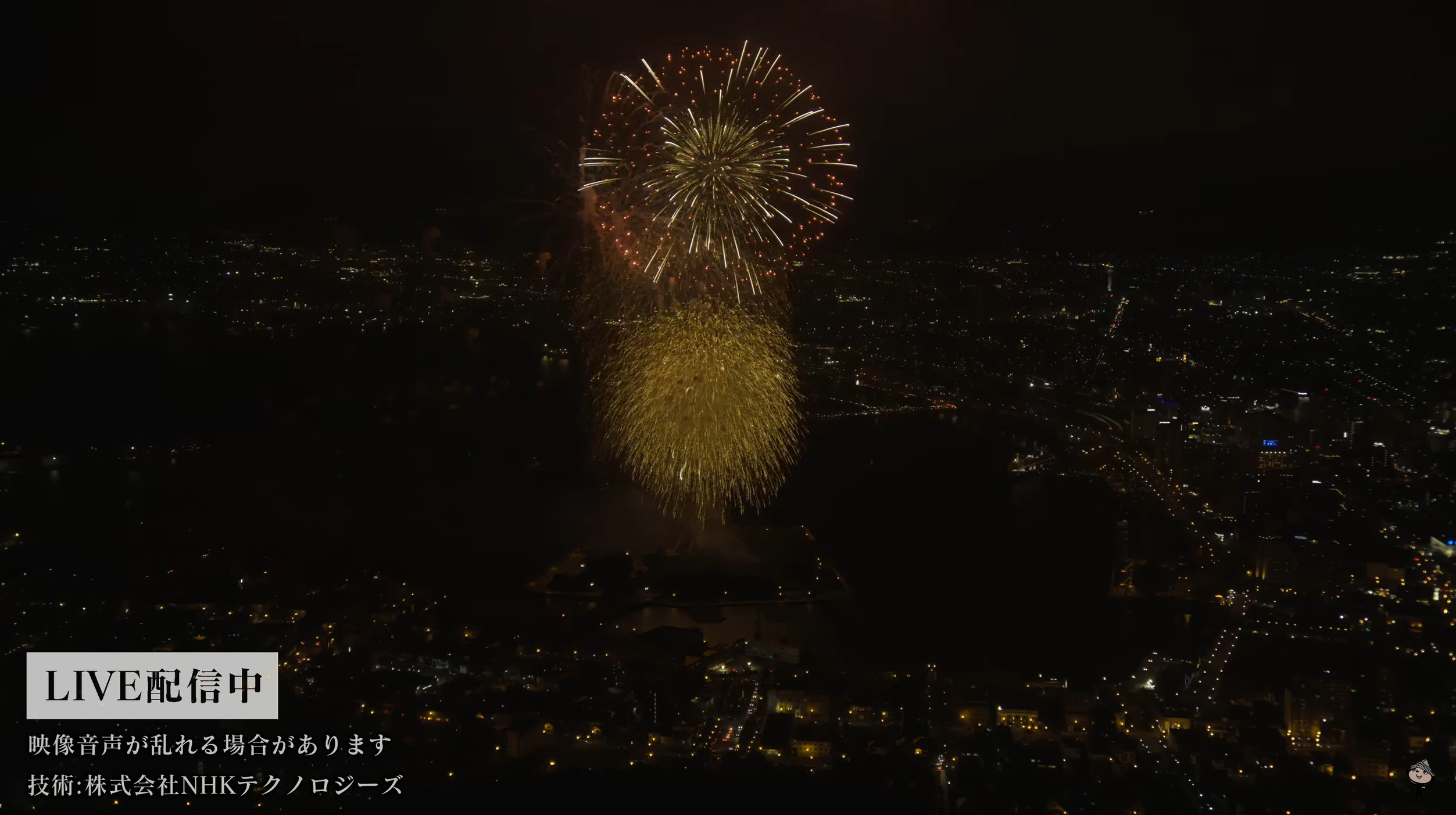 函館港まつり道新花火大会ライブカメラ(北海道函館市大町)