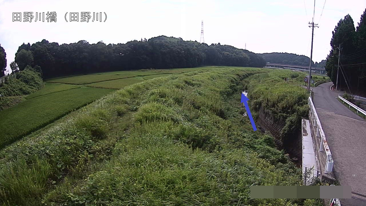田野川田野川橋ライブカメラ(茨城県水戸市田野町)