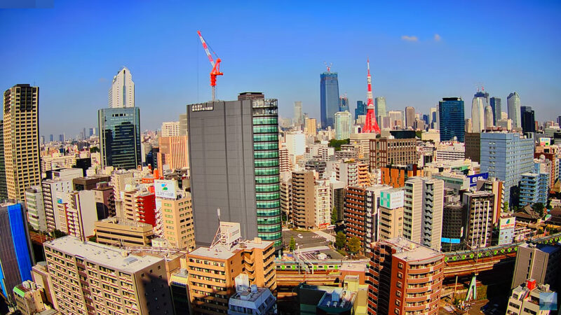 東京タワー鉄道ライブカメラ(東京都港区芝浦)