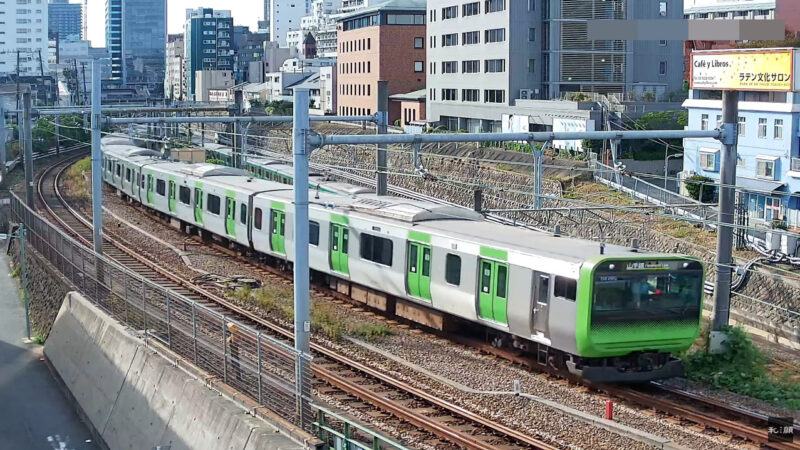 JR恵比寿駅目黒駅間ライブカメラ(東京都品川区上大崎)