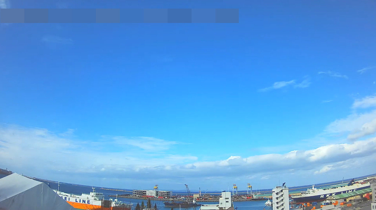 那覇新港ライブカメラ(沖縄県那覇市安謝)