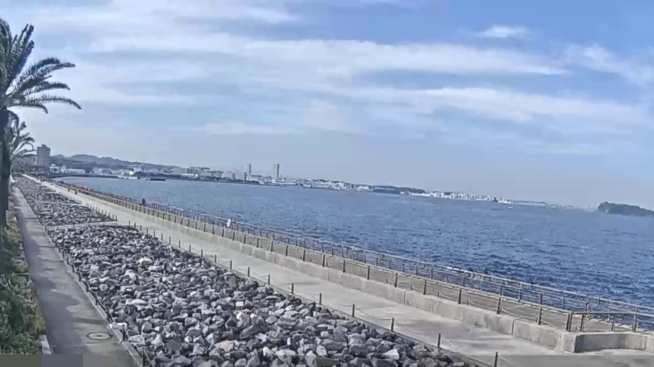 馬堀海岸ライブカメラ(神奈川県横須賀市馬堀海岸)