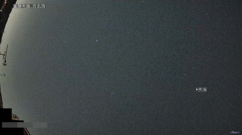 奈良富雄天頂西北西ライブカメラ(奈良県奈良市)