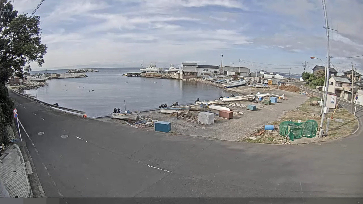 長井荒井漁港ライブカメラ(神奈川県横須賀市長井)