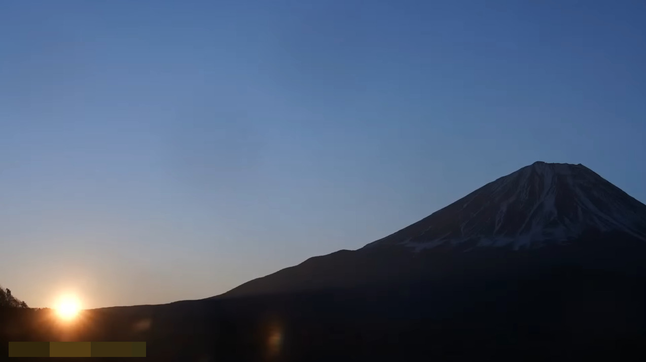 朝日新聞富士山麓初日の出ライブカメラ(山梨県山中湖村)