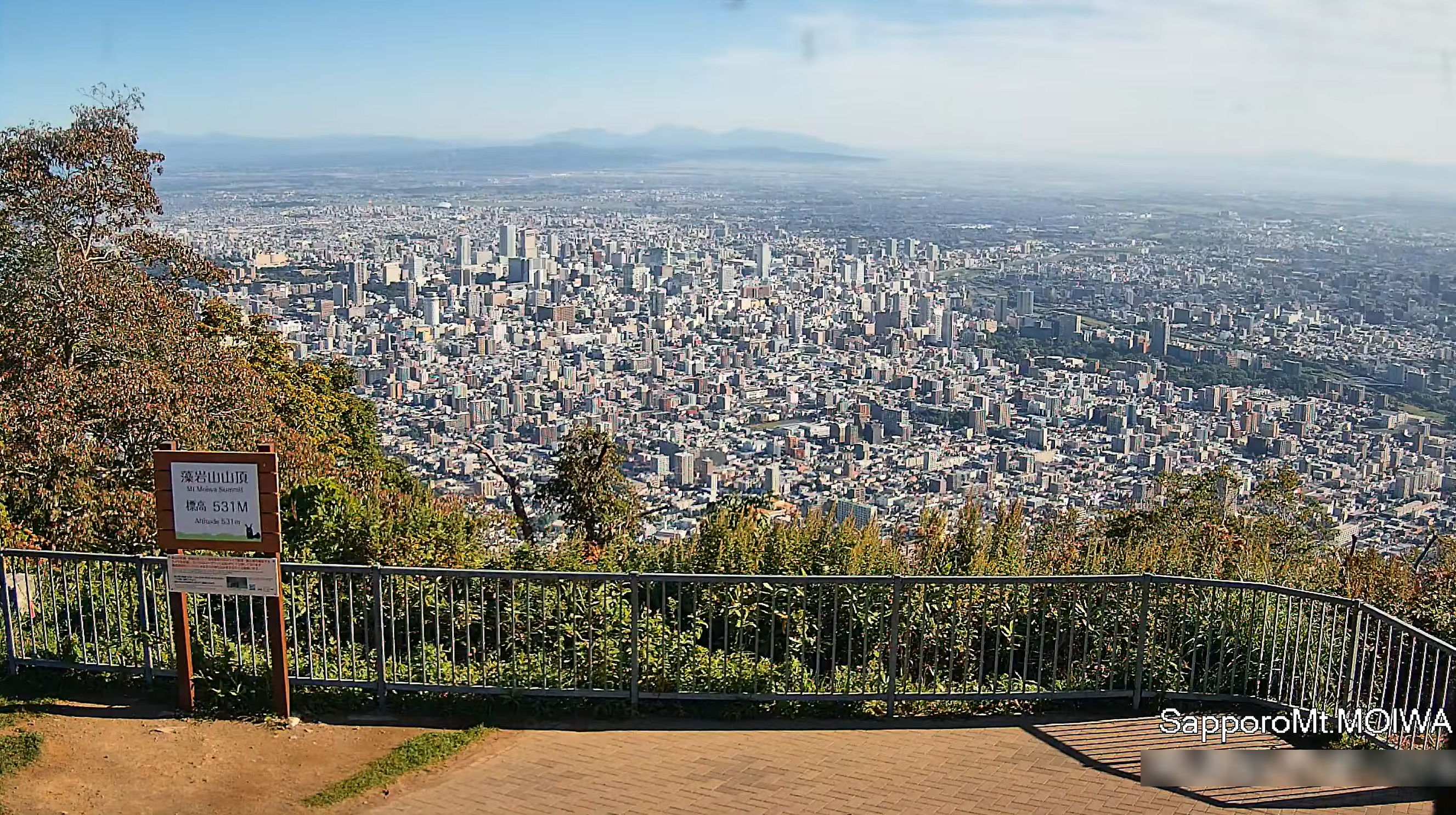 藻岩山山頂ライブカメラ(北海道札幌市南区藻岩山)