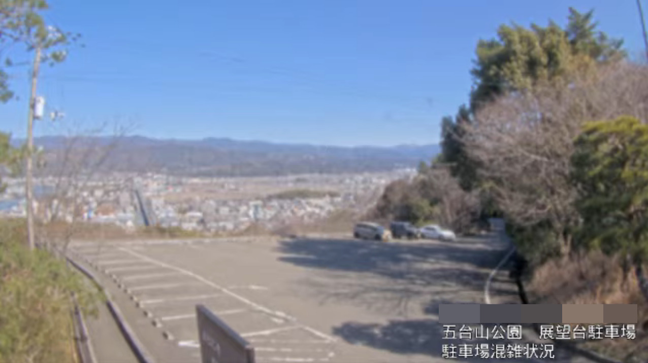 五台山公園展望台駐車場ライブカメラ(高知県高知市五台山)