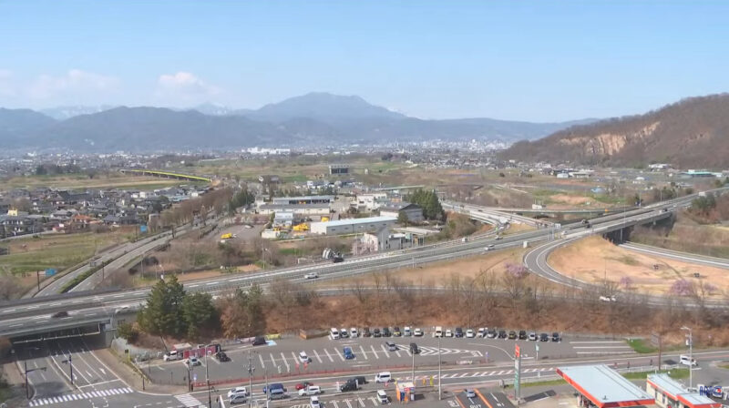 INC長野インターチェンジライブカメラ(長野県長野市松代町西寺尾)