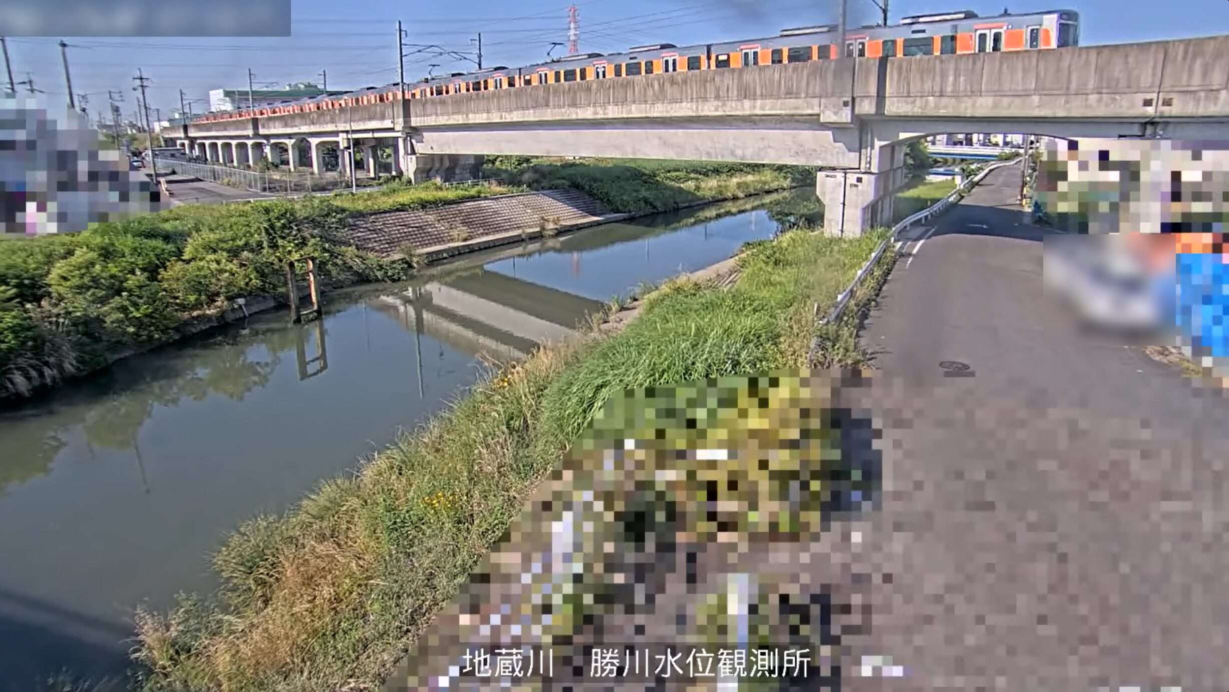 地蔵川勝川水位観測所ライブカメラ(愛知県春日井市勝川町)