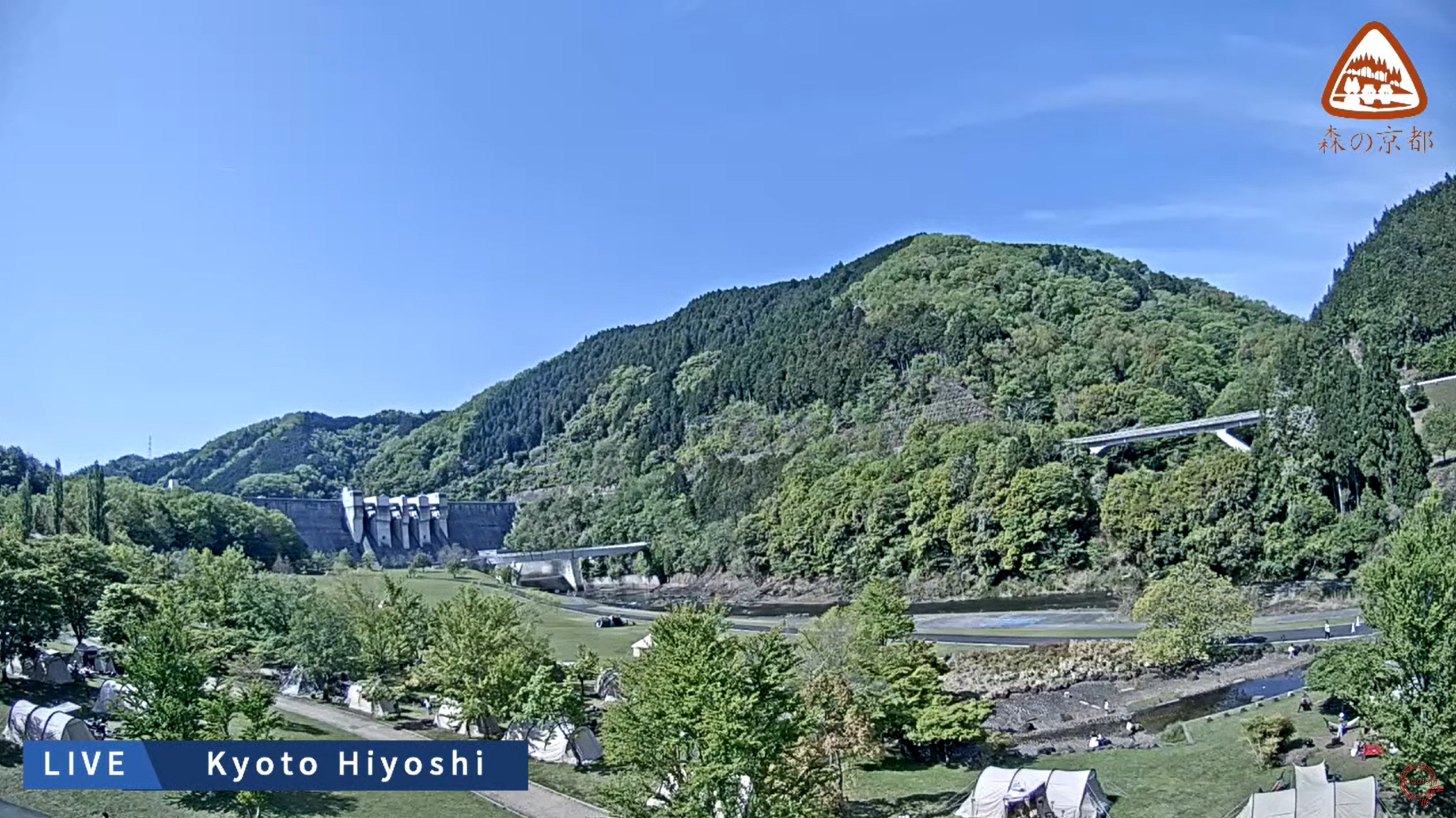 agataJapanスプリングスひよしライブカメラ(京都府南丹市日吉町中)
