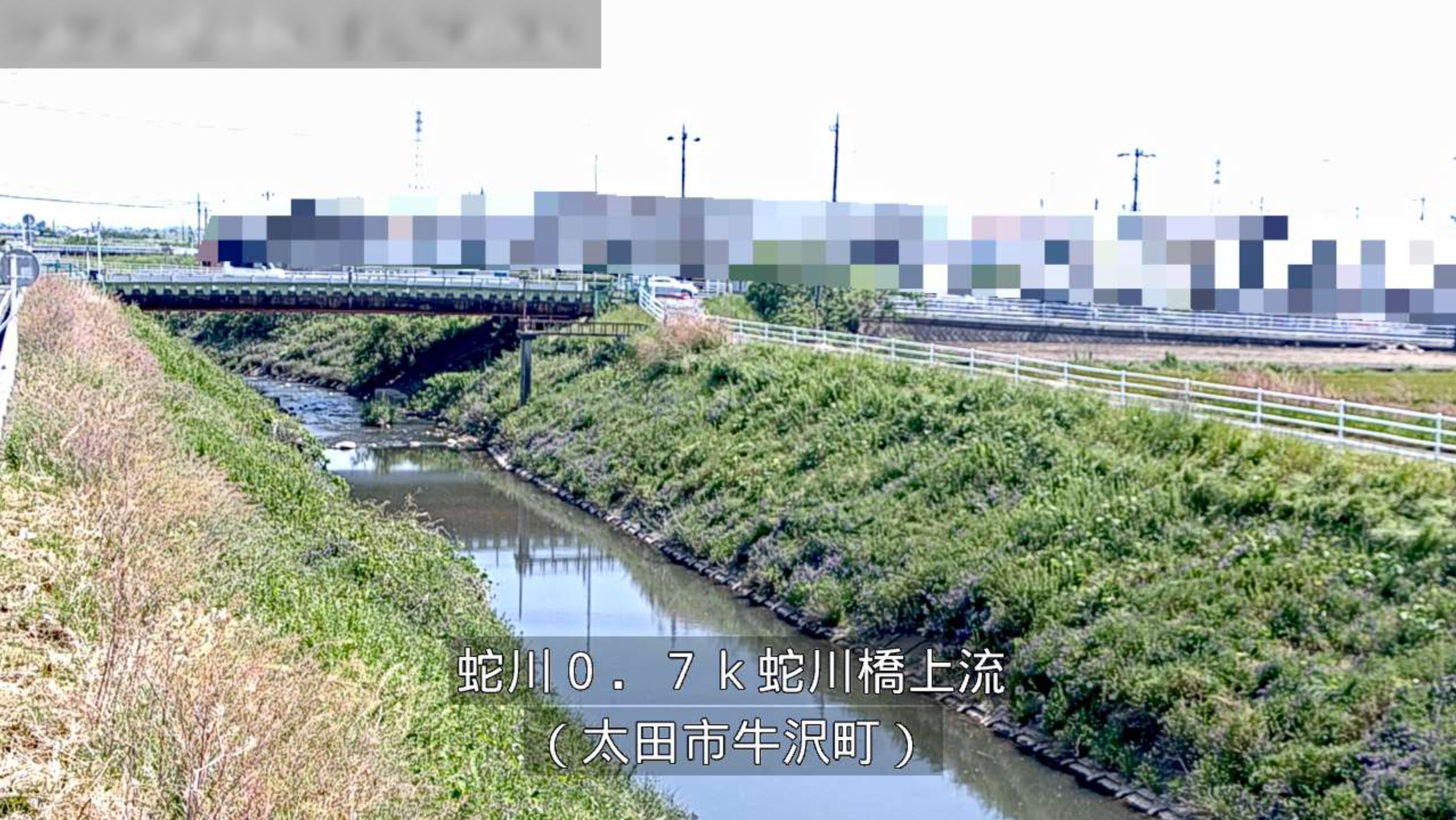 蛇川蛇川橋上流ライブカメラ(群馬県太田市牛沢町)