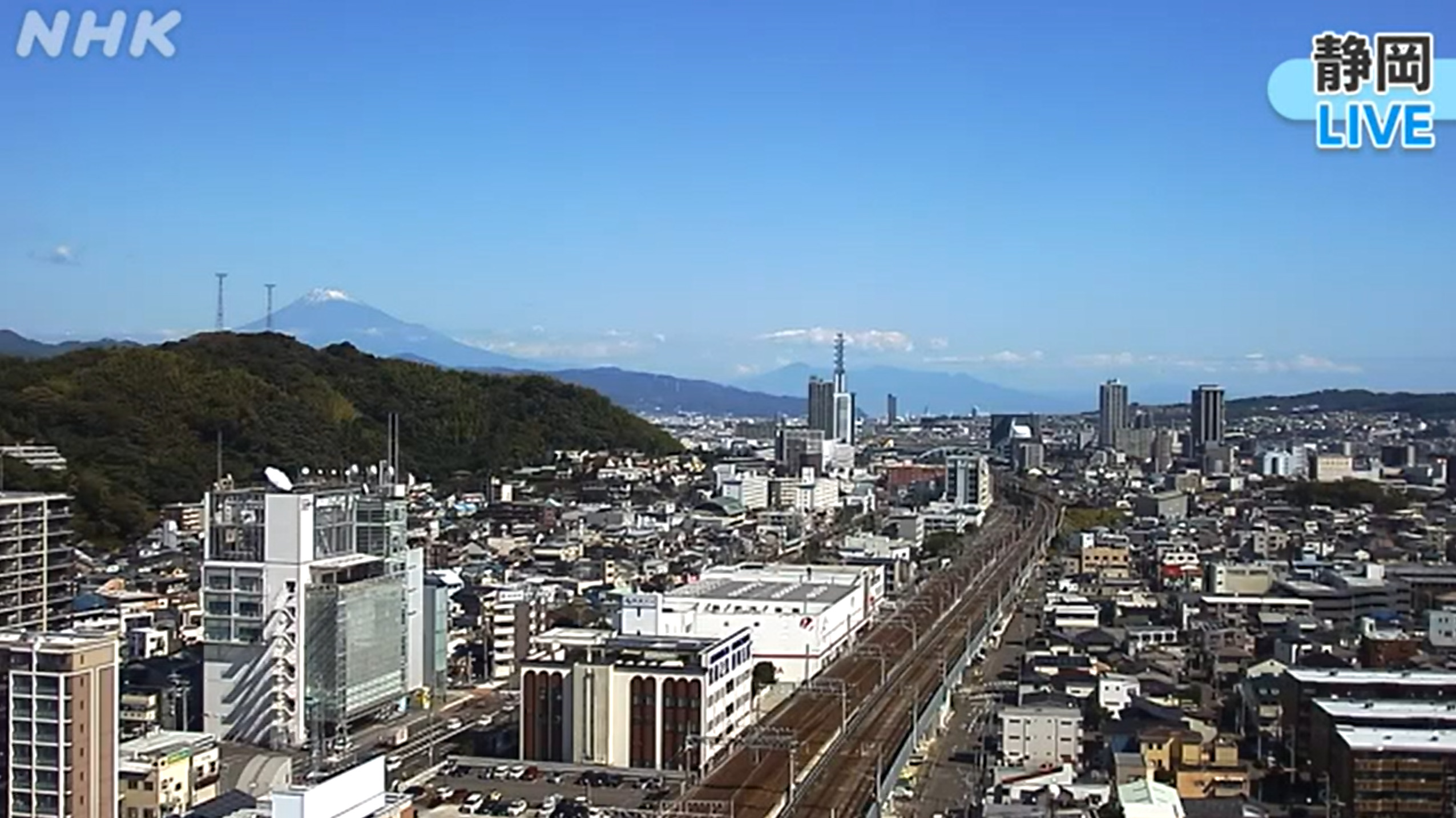 NHK静岡ライブカメラ(静岡県静岡市駿河区八幡)