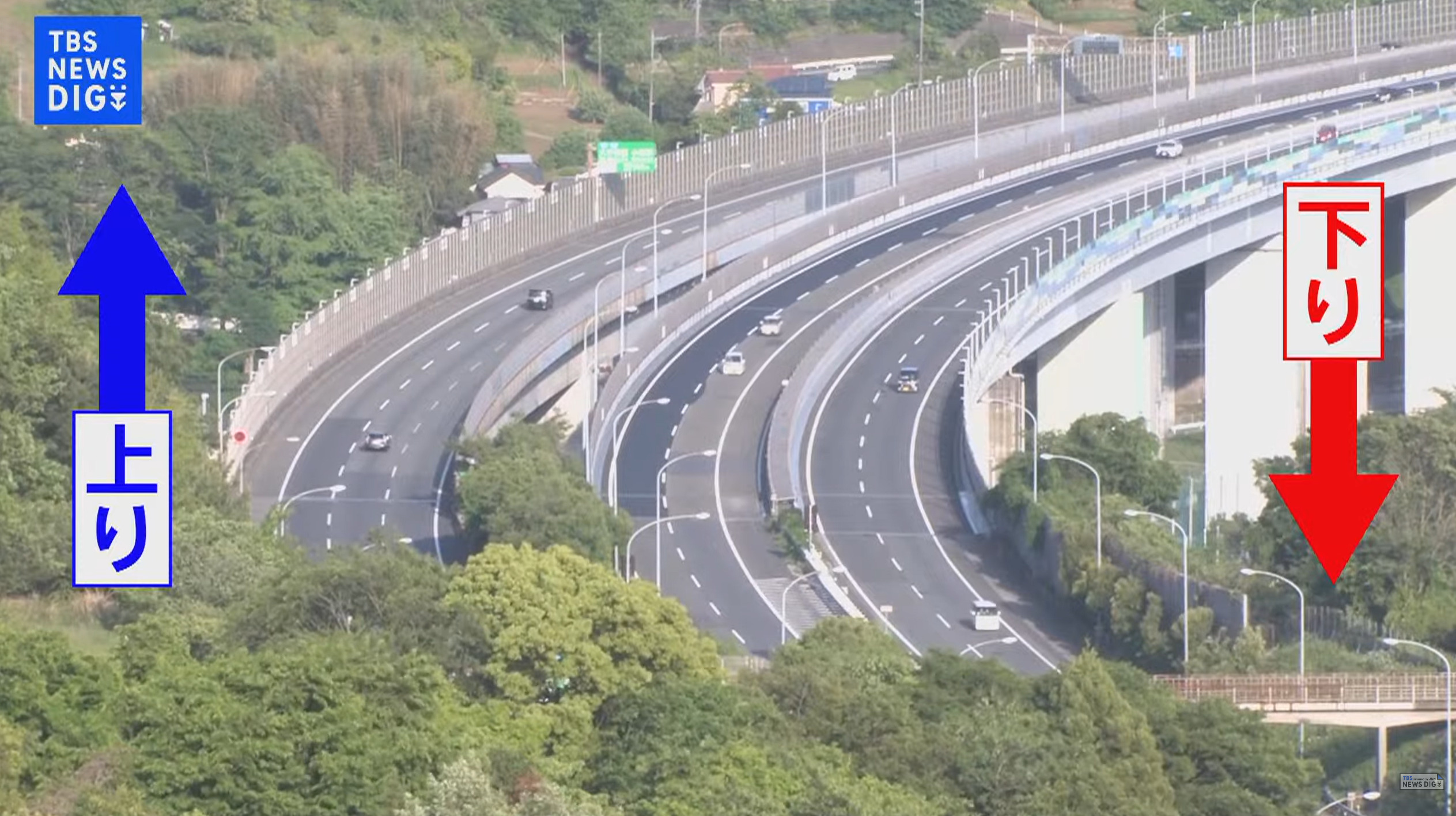 TBS東名高速道路大井松田インターチェンジライブカメラ(神奈川県松田町松田惣領)