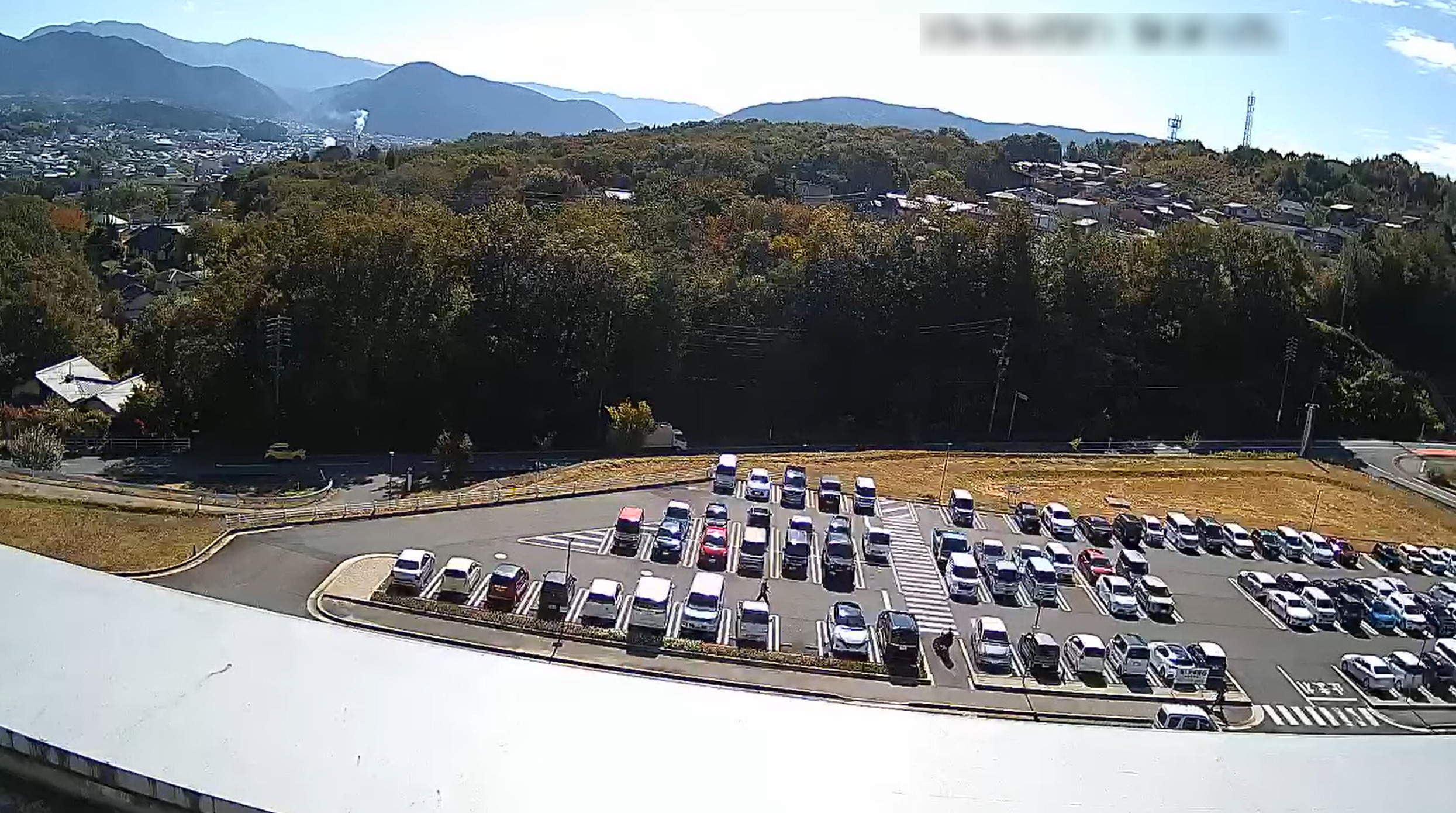 市立恵那病院正面駐車場方面ライブカメラ(岐阜県恵那市大井町)