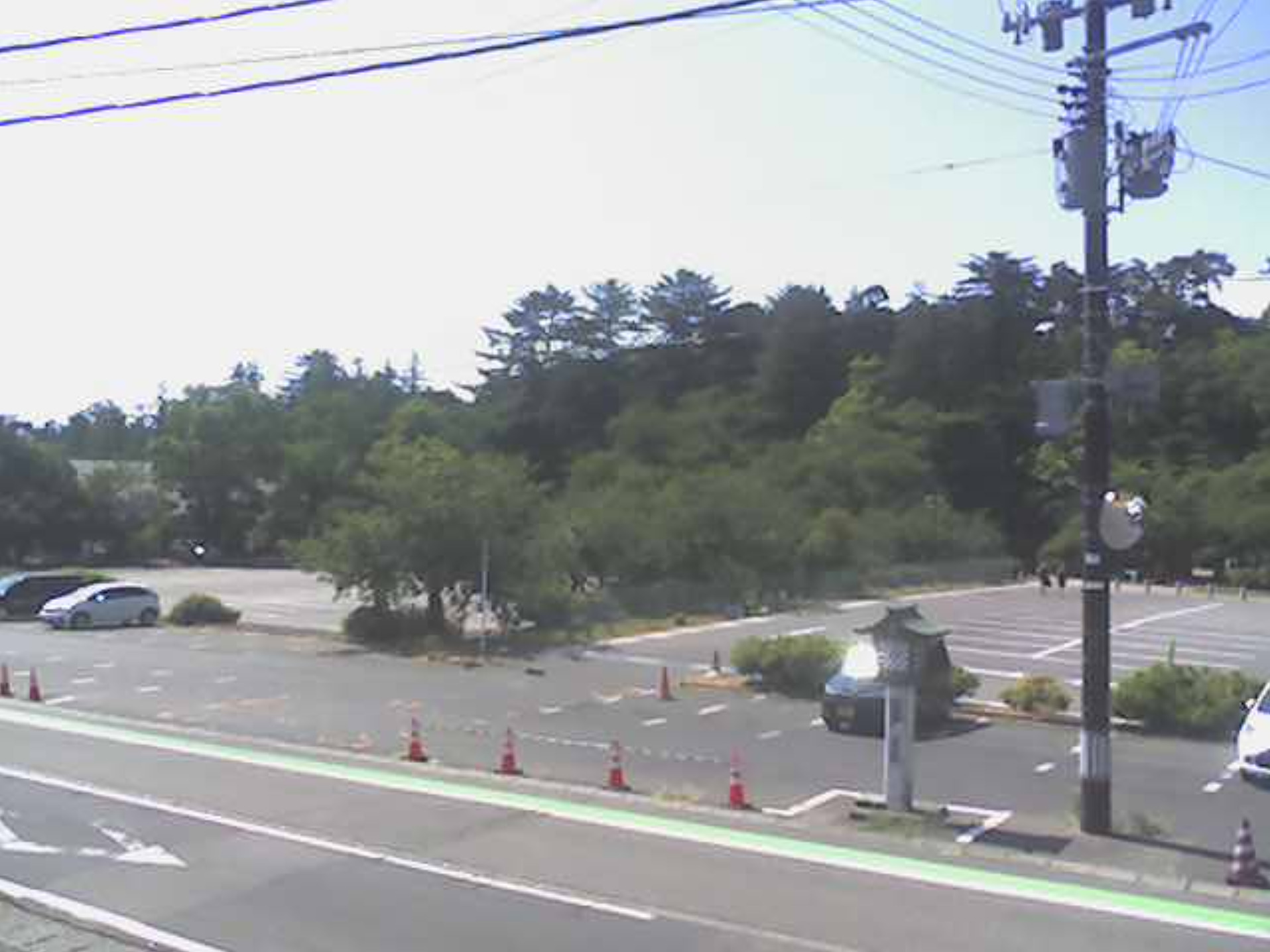 彌彦神社おもてなし広場前駐車場ライブカメラ(新潟県弥彦村弥彦)
