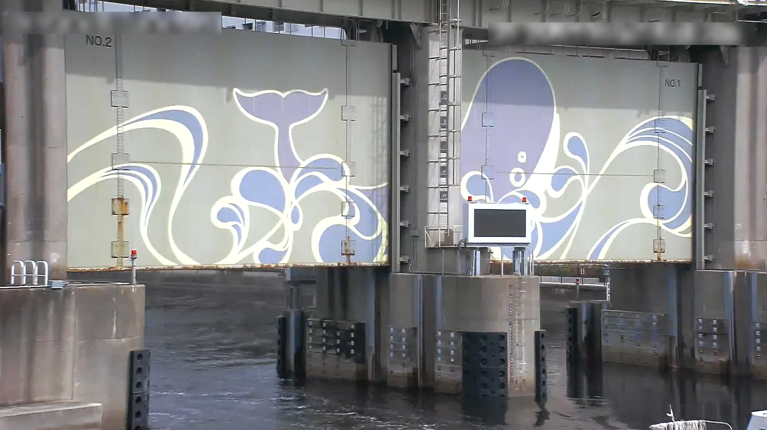 目黒川水門全景ライブカメラ(東京都品川区東品川)