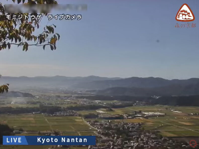 agataJapan紅葉峠展望台ライブカメラ(京都府南丹市八木町氷所)