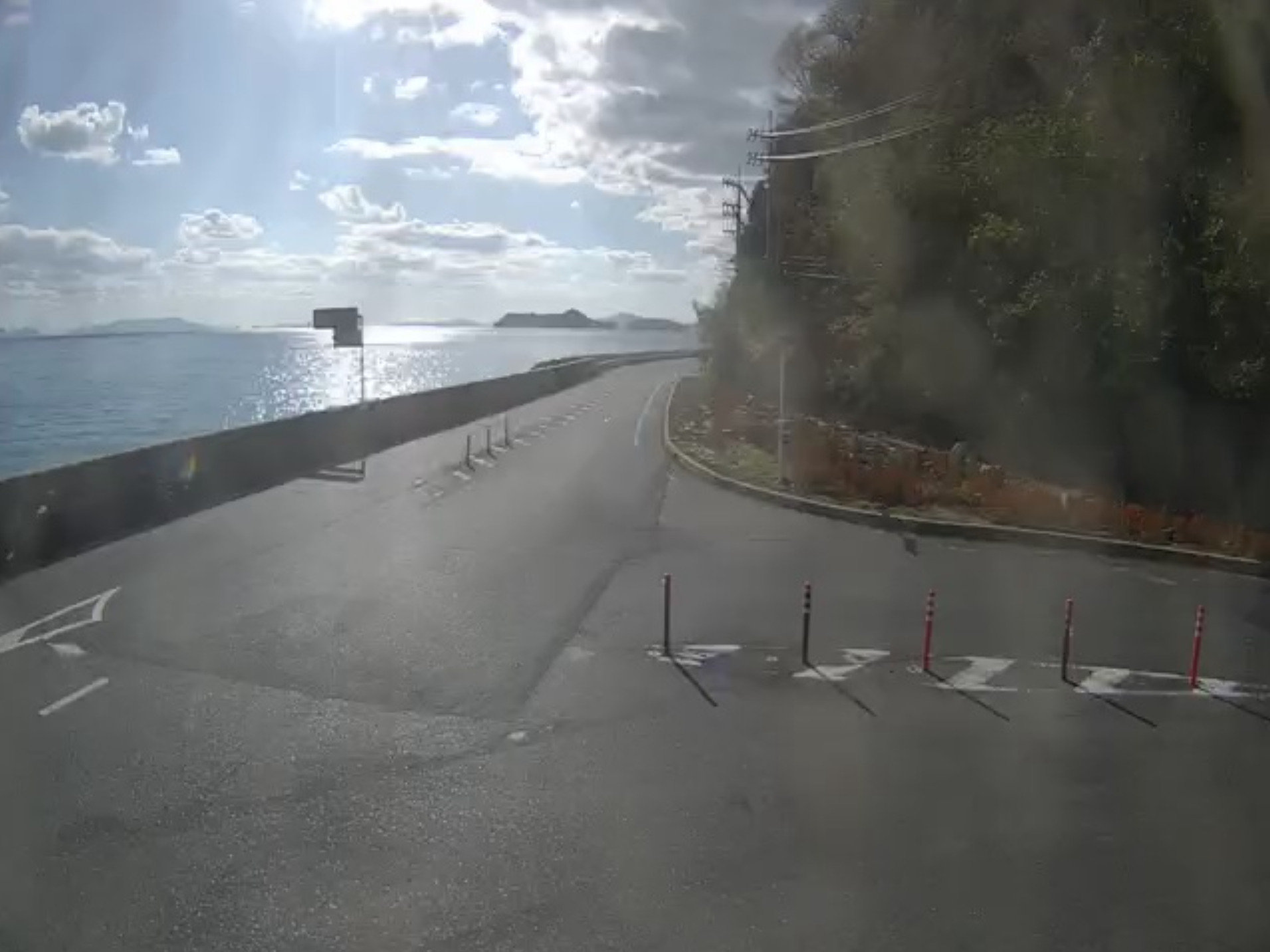 広島県道287号上蒲刈島循環線田戸ライブカメラ(広島県呉市蒲刈町田戸)