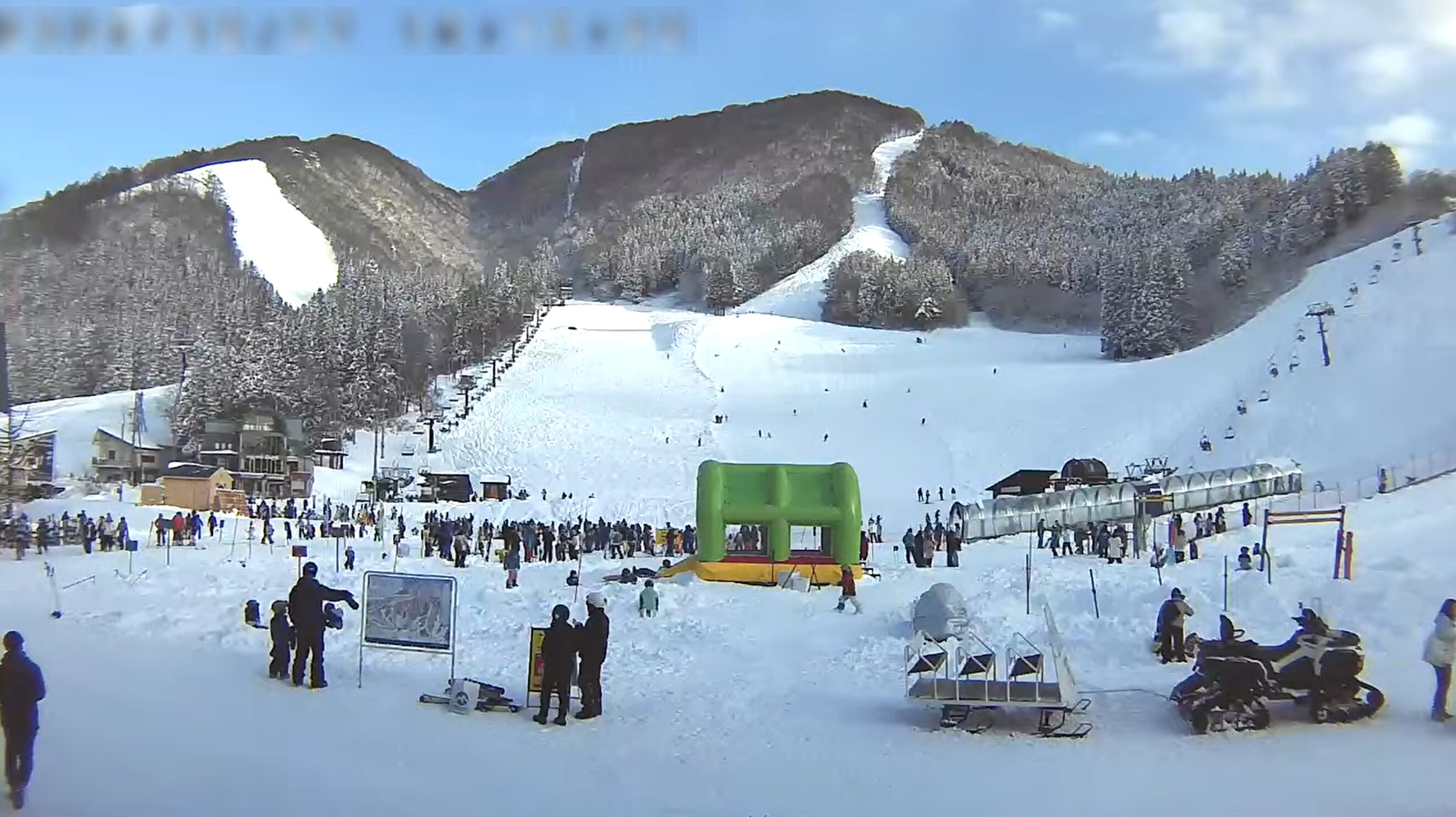 野沢温泉スキー場ナスキー号日影発着所ライブカメラ(長野県野沢温泉村豊郷)
