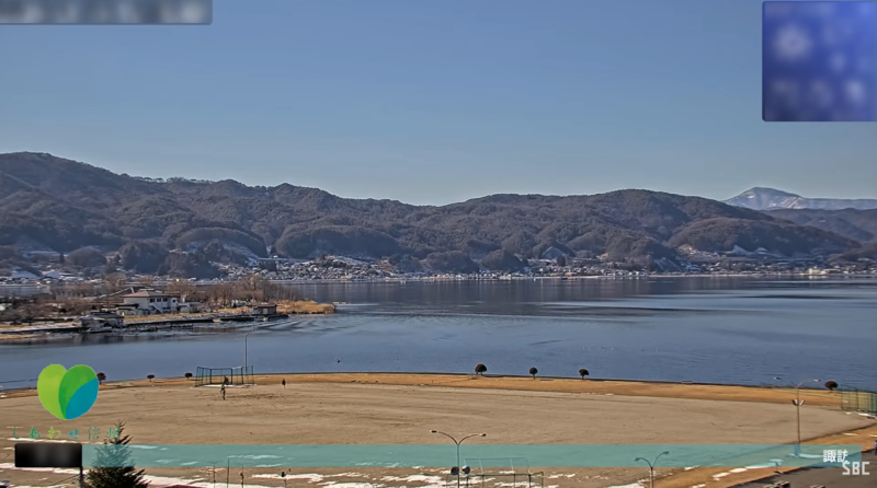 SBC諏訪湖御神渡り諏訪方面ライブカメラ(長野県下諏訪町)