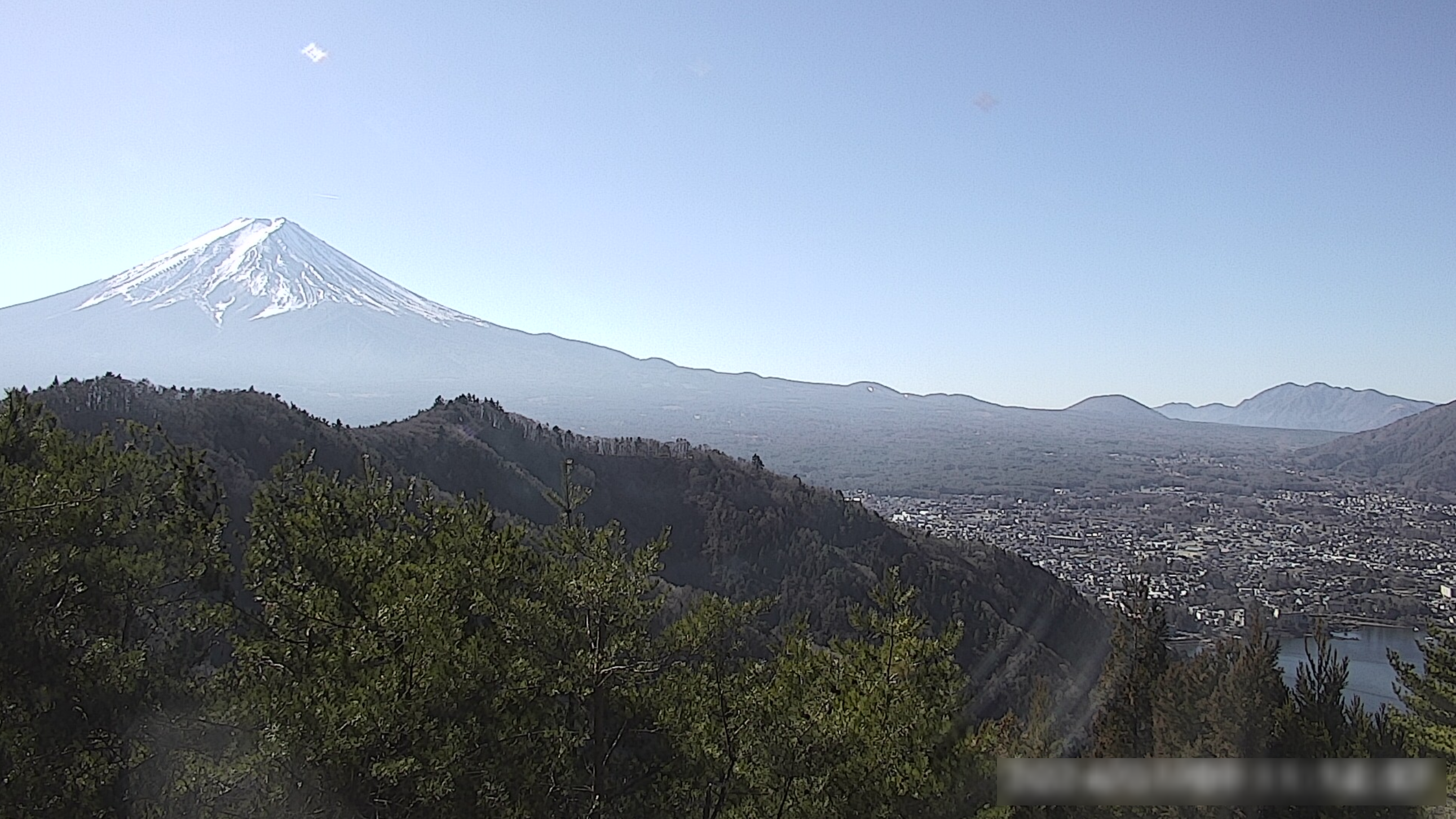 KTV浅川展望富士山ライブカメラ(山梨県富士河口湖町浅川)