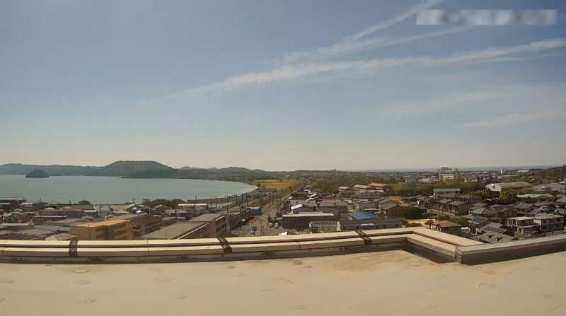 サンシープラザ湖山池ライブカメラ(鳥取県鳥取市湖山町西)
