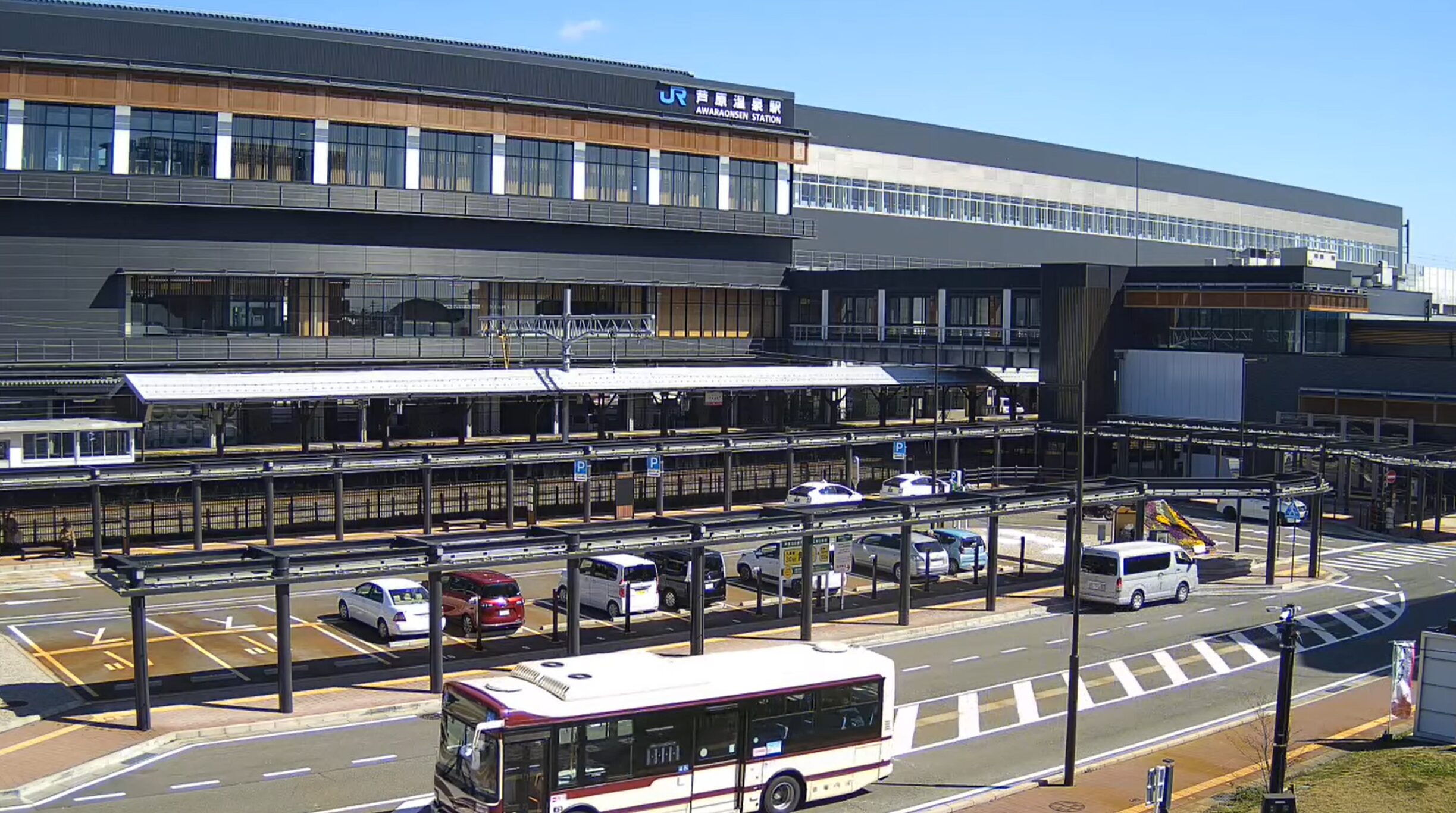 芦原温泉駅タクシー乗場第2ライブカメラ(福井県あわら市春宮)