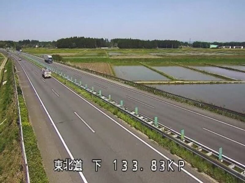 東北自動車道西那須野塩原インターチェンジライブカメラ(栃木県那須塩原市下大貫)