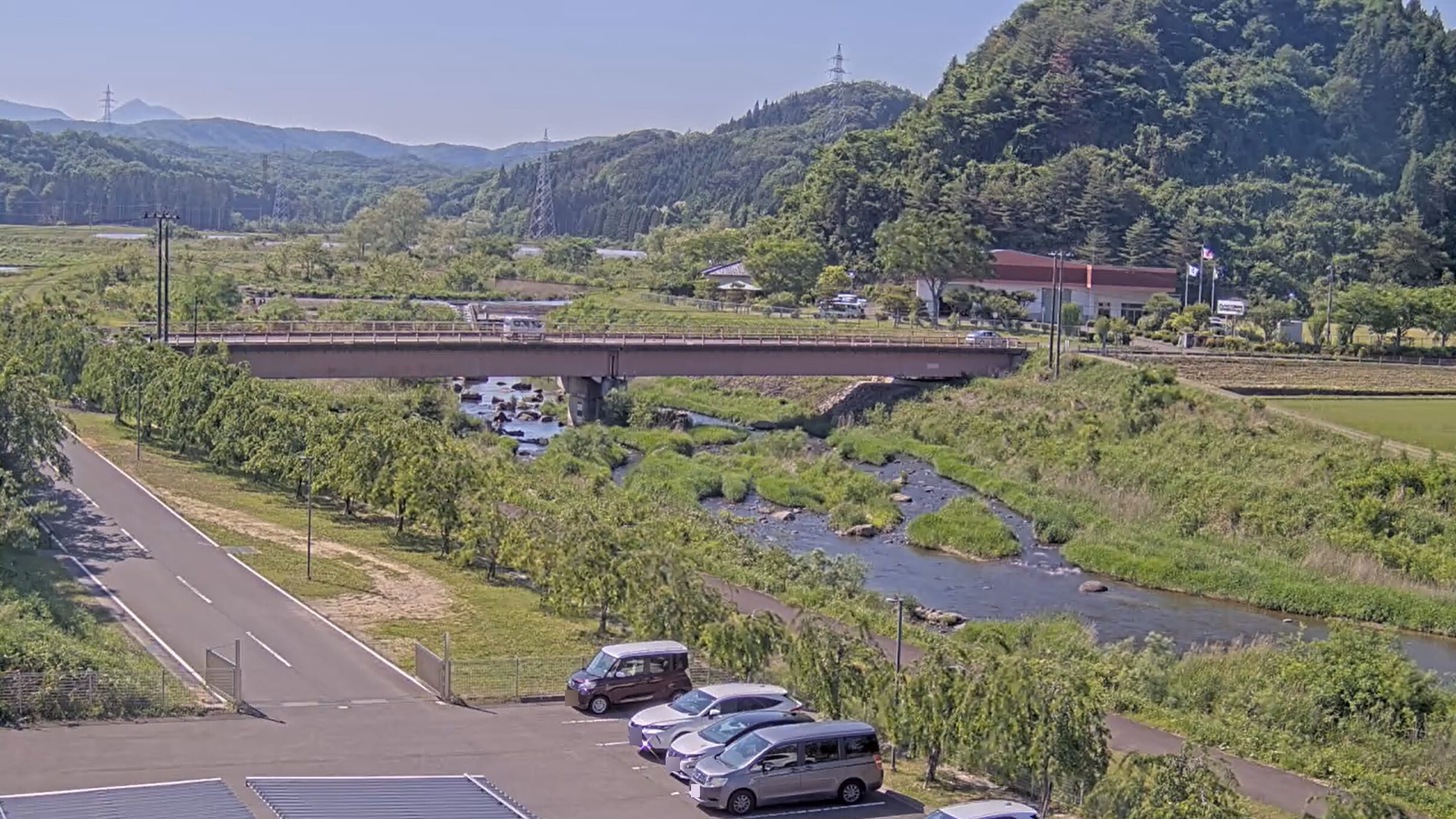 阿武隈川岩根橋ライブカメラ(福島県西郷村熊倉)