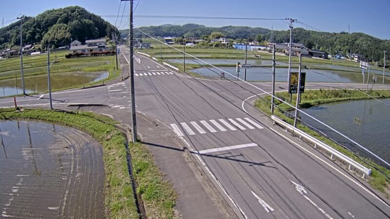 福島県道37号白河羽鳥線下羽太地区ライブカメラ(福島県西郷村羽太)