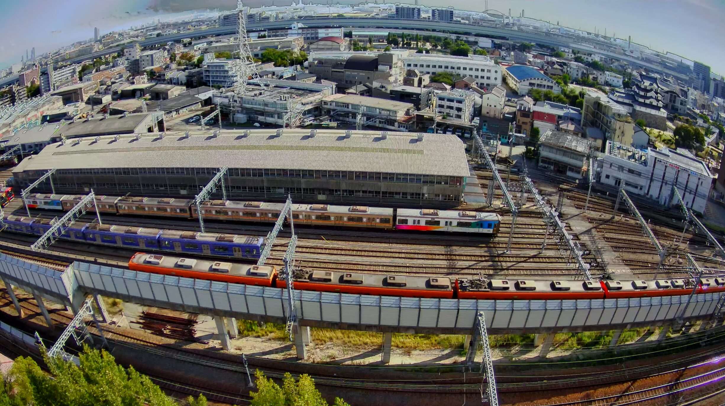 阪神電車尼崎車庫ライブカメラ(兵庫県尼崎市西大物町)