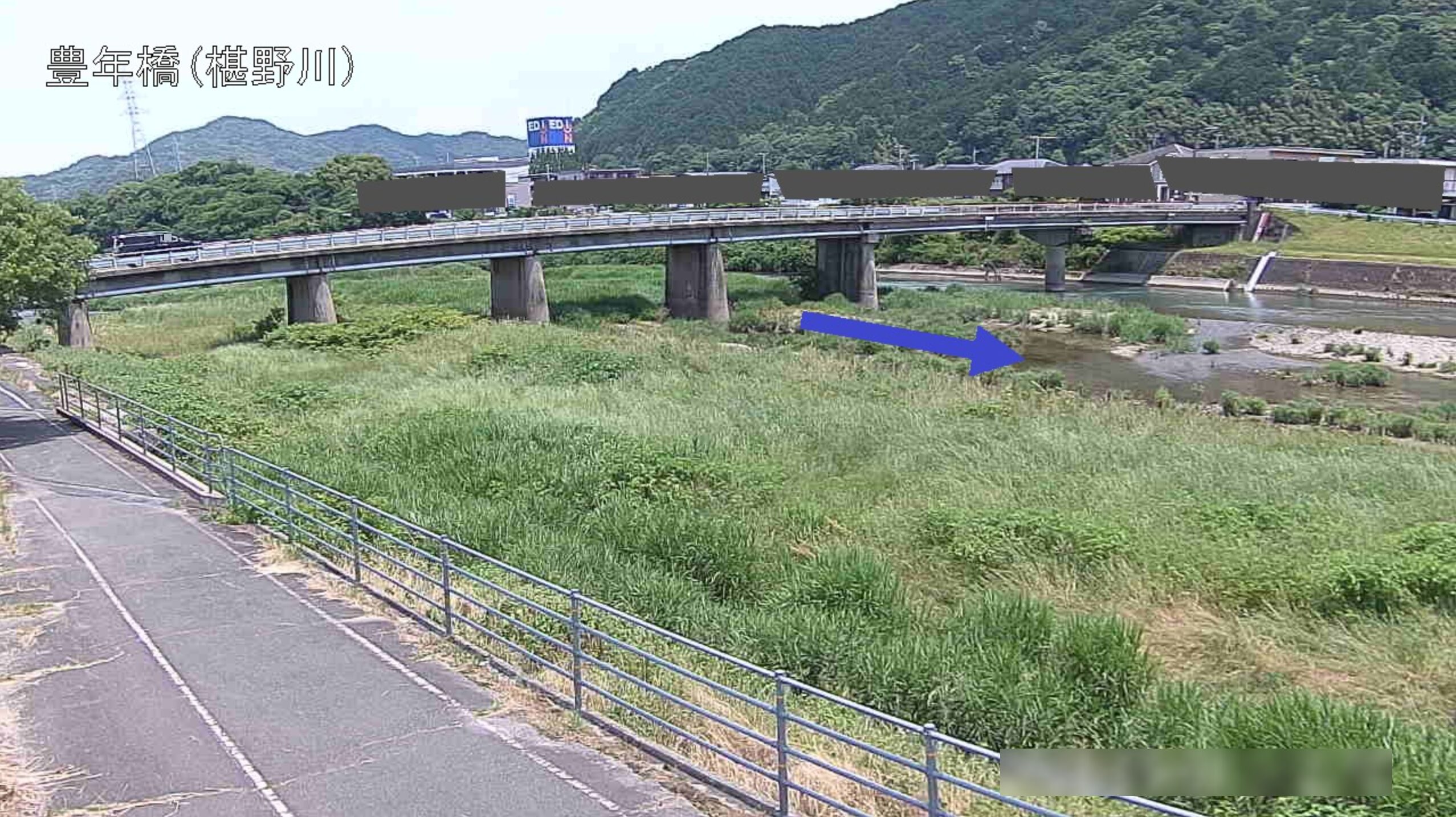 椹野川豊年橋ライブカメラ(山口県山口市富田原町)