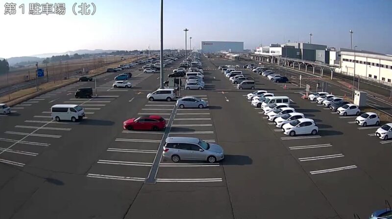 いわて花巻空港第1駐車場北ライブカメラ(岩手県花巻市東宮野目)