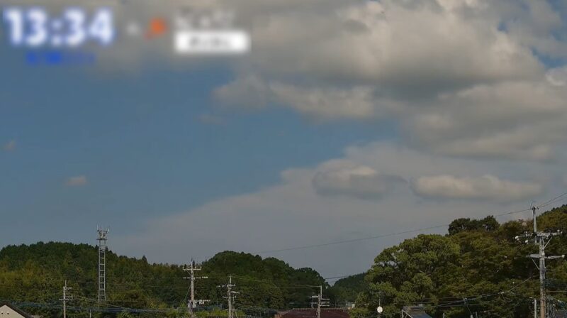 古賀市上空天気ライブカメラ(福岡県古賀市)