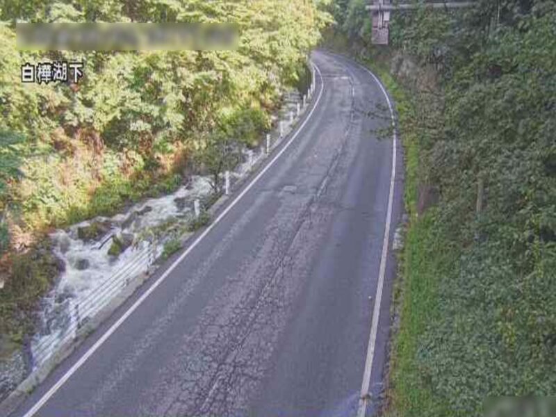 国道142号白樺湖下ライブカメラ(長野県茅野市北山)