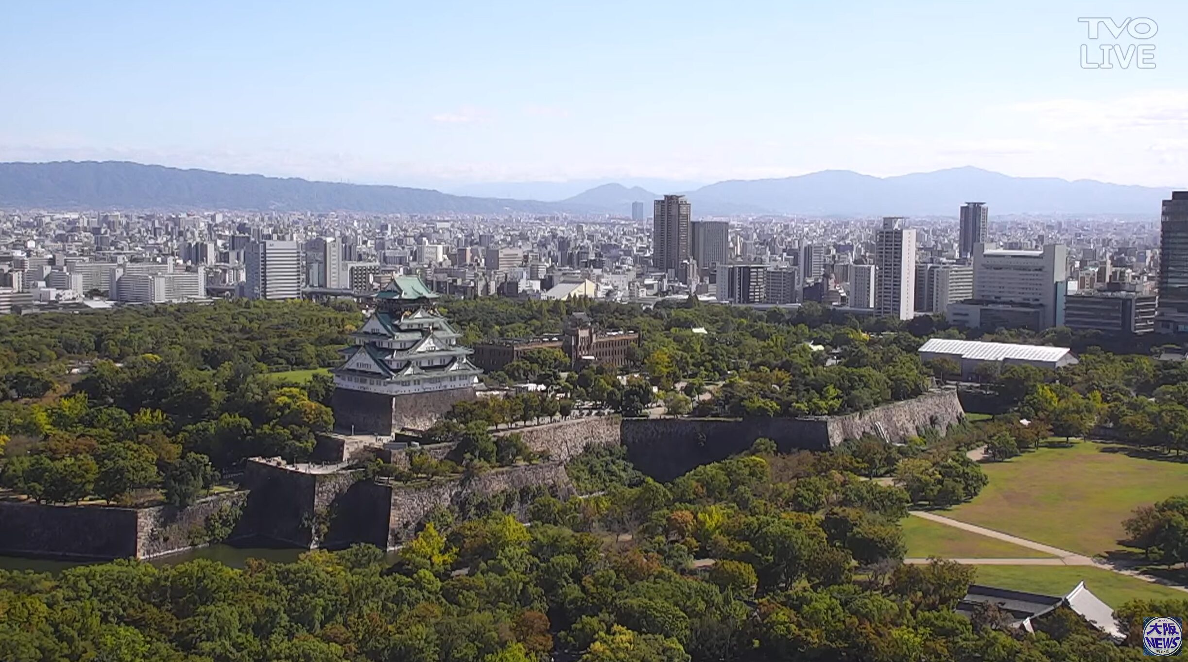 テレビ大阪大阪城公園ライブカメラ(大阪府大阪市中央区)