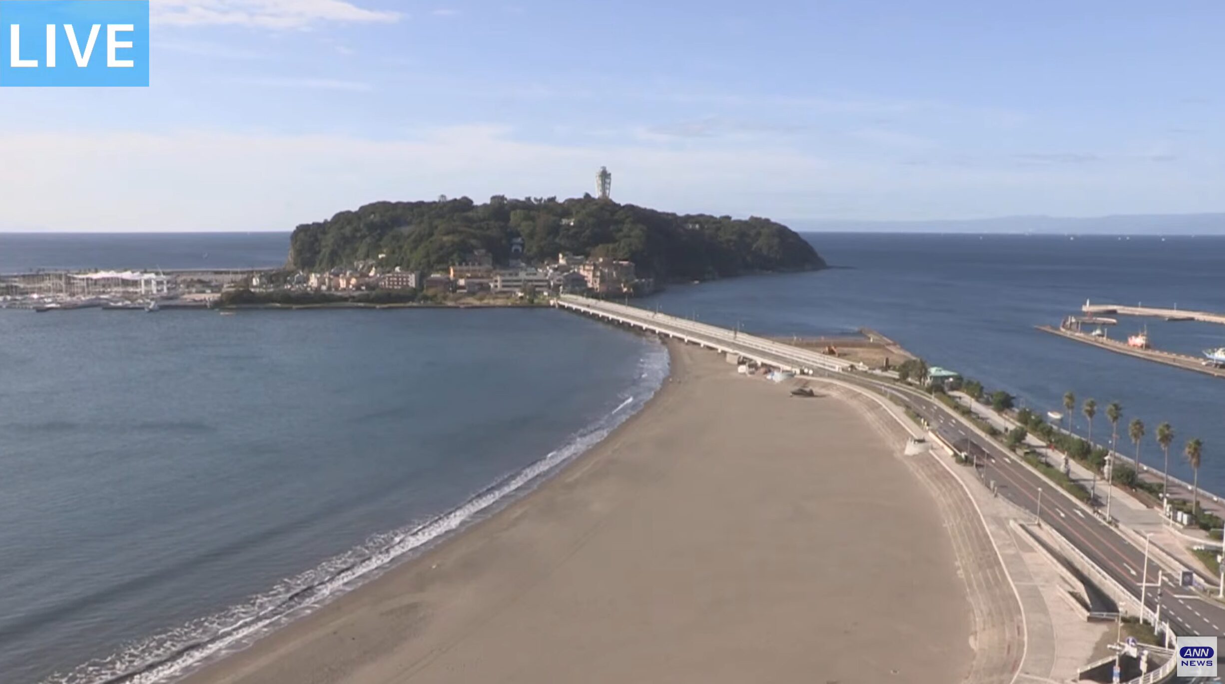 ANN江の島ライブカメラ(神奈川県藤沢市片瀬海岸)