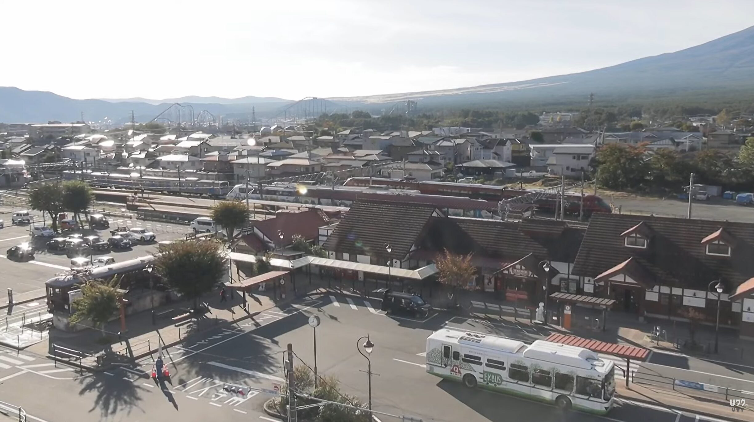 UTY富士急行線河口湖駅前ライブカメラ(山梨県富士河口湖町船津)