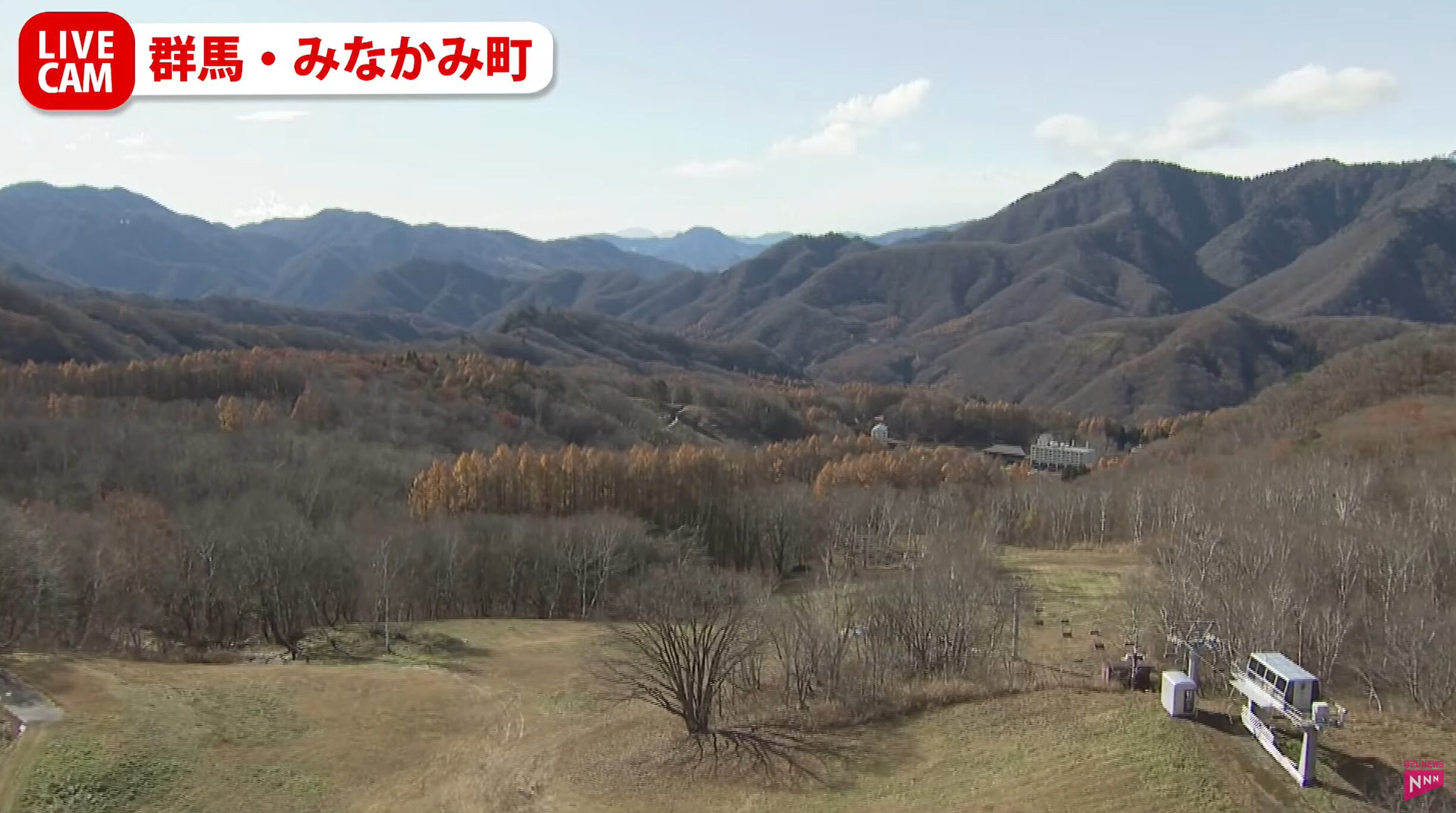 日テレNEWSみなかみ町ライブカメラ(群馬県みなかみ町藤原)